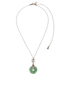 Chanel CC Circle Jade Pendant Necklace, front view