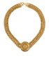 Chanel Medallion Chain Choker, &pound;695, Jewellery, Gold, Brass, Front view