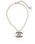Chanel CC Fall/Winter 2020 Pearl Necklace, &pound;950, Front view