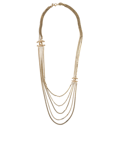 Chanel B16C CC Chain Necklace, £750, Jewellery, Gold, Brass, Front view