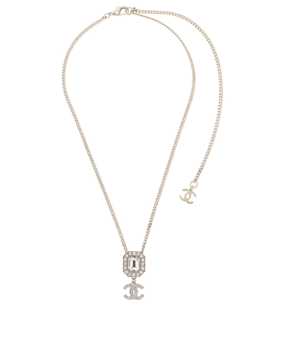 Chanel 23B CC Crystal Necklace, front view