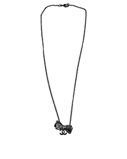Chanel Bow Pendant, Metal, Silver, B 17 P (SS2017), 2