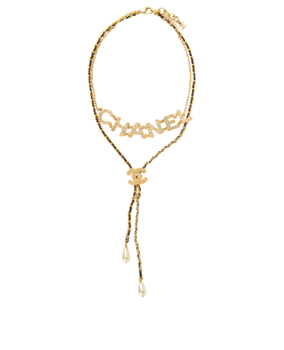 Chanel B20 CC Logo Necklace, front view