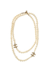 Chanel A17P CC Long Necklace, £850, Jewellery, White, Brass/Faux Pearl, Back view