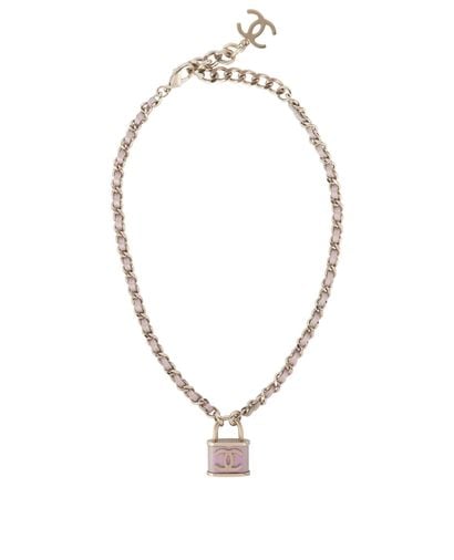 Chanel AW18 CC Lock Necklace, front view