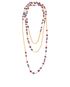 Chanel Beads And Pearls Long Necklace, front view