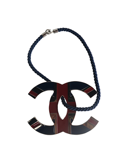 CC Large Union Jack Pendant Necklace, front view