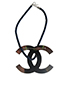 CC Large Union Jack Pendant Necklace, back view