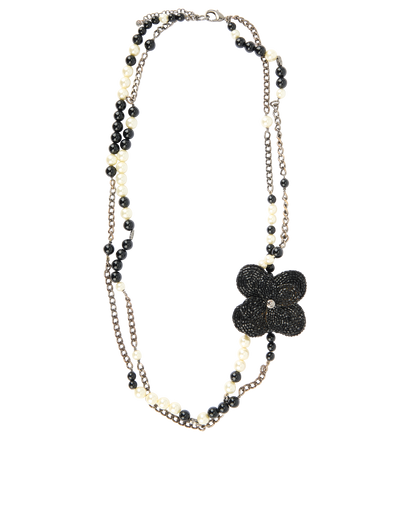 Chanel 03P Beaded Flower Necklace, front view