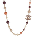Chanel Pearl Necklace, £550, Jewellery, Burgundy/Gold, Brass, Other view