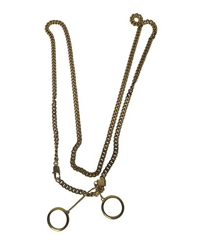 Chloe Double Ring Pendant Necklace, front view