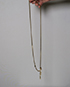 Chloe Double Ring Pendant Necklace, other view
