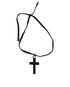 Christian Dior Cross Choker, back view