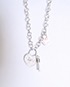 Christian Dior Crystal Heart and Key Necklace, other view