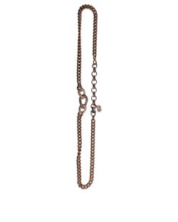 Vintage Dior Links Necklace, Enamel/Metal, Gold/Cream, 2