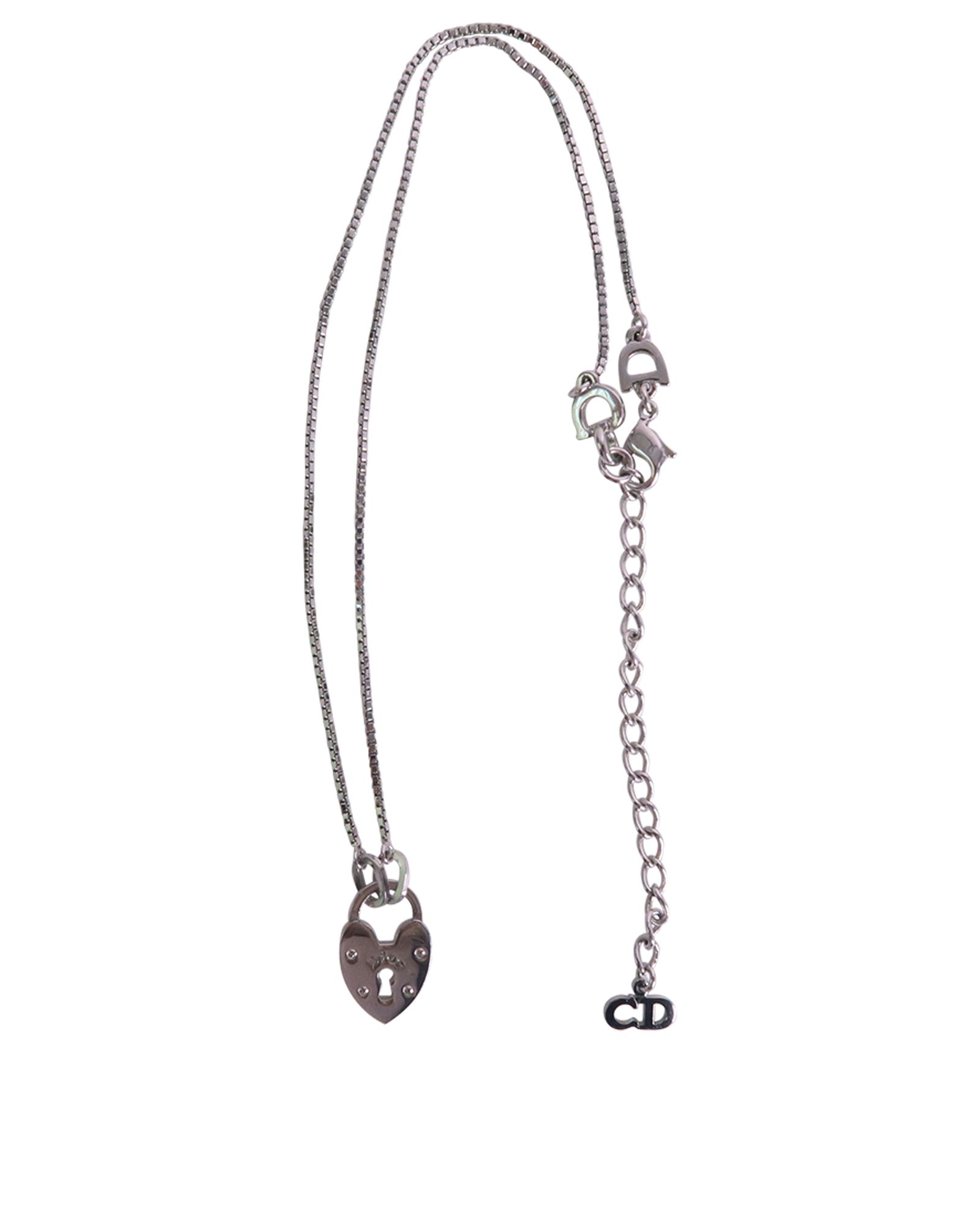 Dior heart lock necklace hotsell