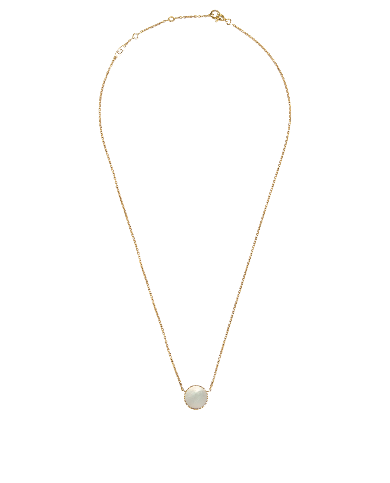 Christian Dior Rose Des Vents Necklace, &pound;1,200, Jewellery, Gold, Yellow Gold, Back view