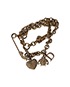 Dior Safety Pin Charm Embellished Necklace, front view