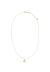 Fendi FF Karligraphy Necklace, &pound;150, Jewellery, Gold, Yellow Gold Plated, Front view