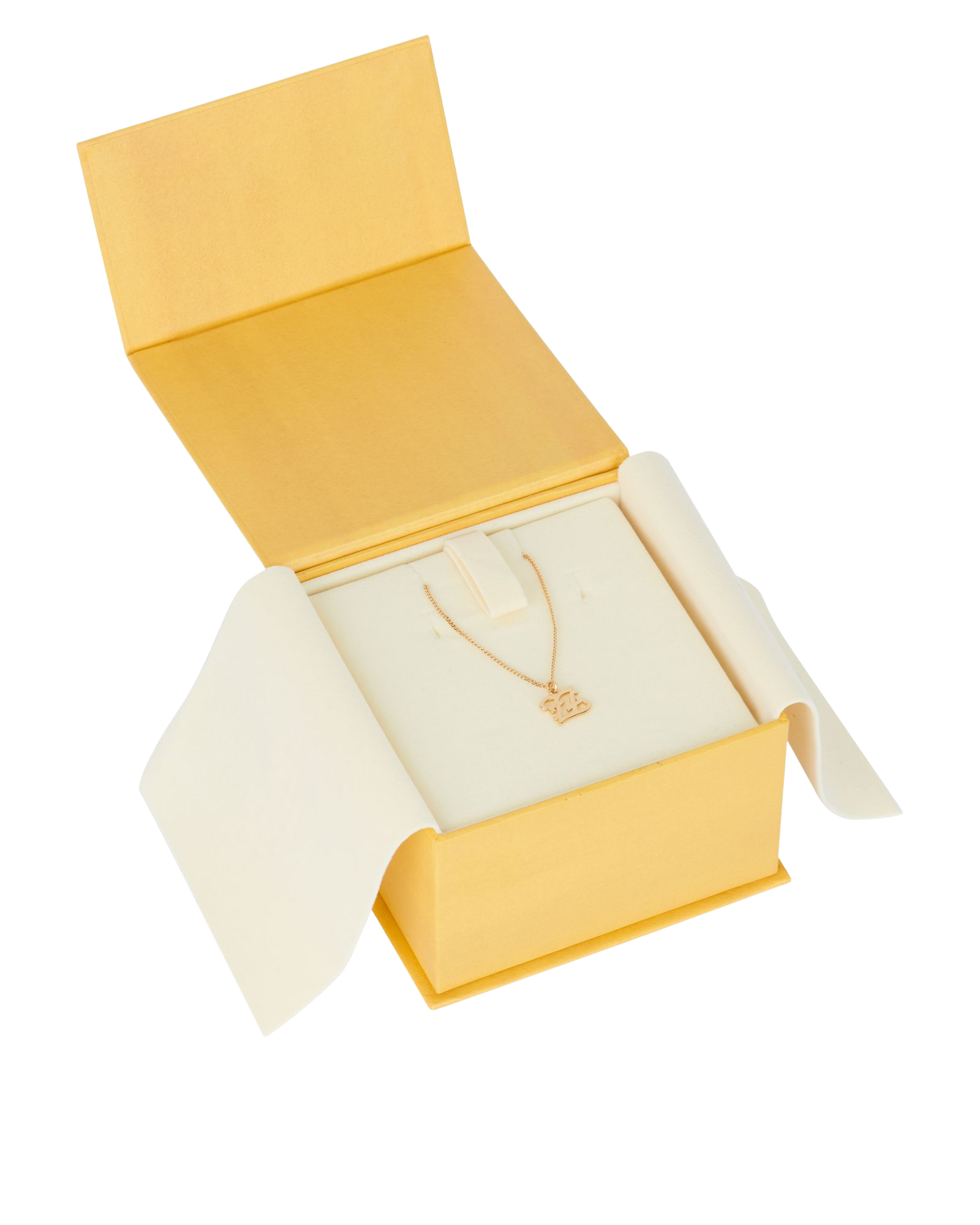 Fendi FF Karligraphy Necklace, &pound;150, Jewellery, Gold, Yellow Gold Plated, Other view