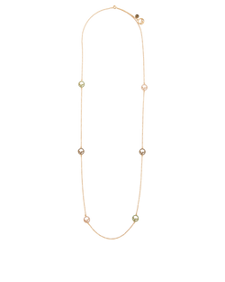 Fendi Long FF Pendant, Brass, Gold, MII, B, 4*