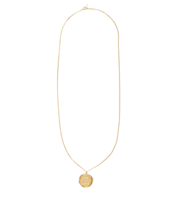 Fendi FF Chain Necklace, Brass, Gold, MII, 3*