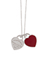 Tiffany Double Heart Tag Pendant, other view