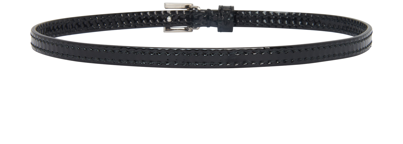 Gucci Choker with Crystals G, &pound;95, Jewellery, Black, Patent Leather, Back view
