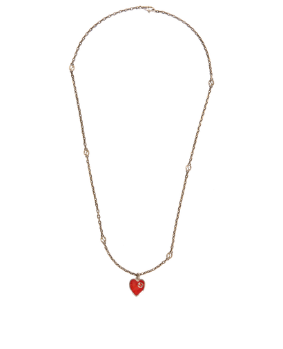 Gucci Interlocking GG Heart Necklace, front view