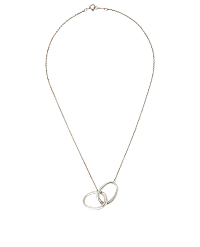 Tiffany & Co X Elsa Peretti Double Loop Necklace, &pound;230, Jewellery, Silver, Sterling Silver, Front view