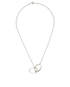 Tiffany & Co X Elsa Peretti Double Loop Necklace, &pound;230, Jewellery, Silver, Sterling Silver, Front view