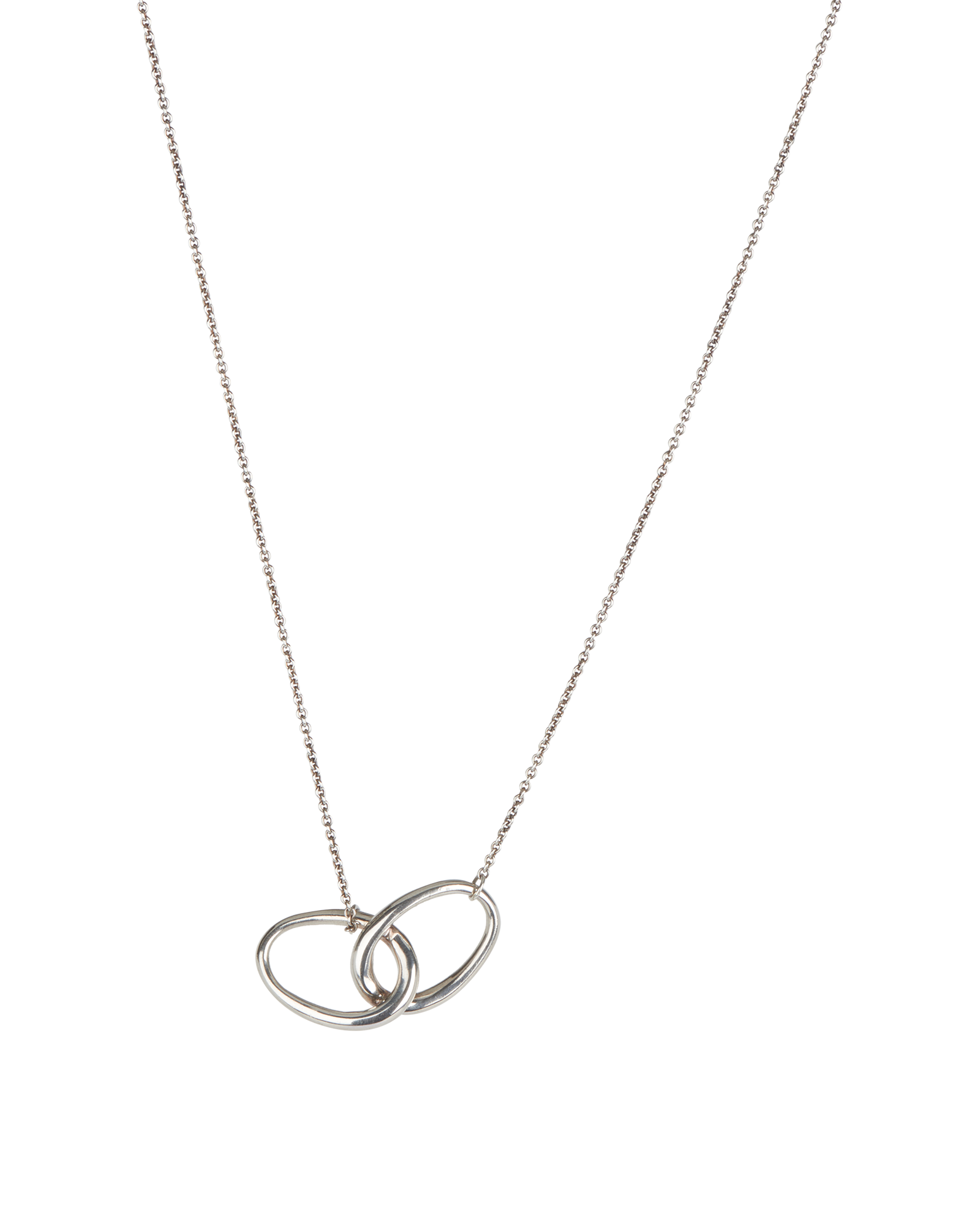 Tiffany & Co X Elsa Peretti Double Loop Necklace, &pound;230, Jewellery, Silver, Sterling Silver, Other view