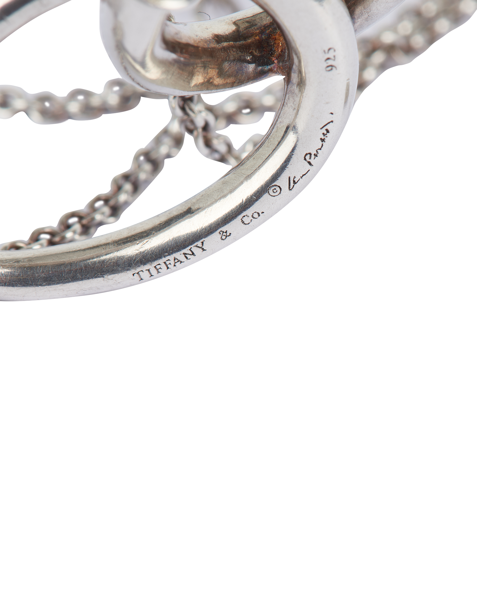 Tiffany & Co X Elsa Peretti Double Loop Necklace, &pound;230, Jewellery, Silver, Sterling Silver, Other view