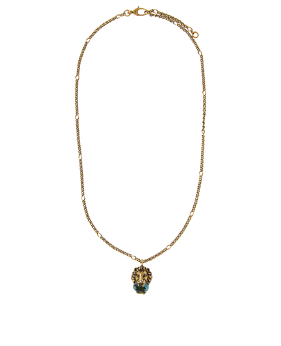 Gucci Lion Head Necklace, front view