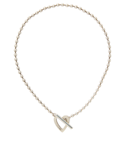 Gucci Heart Toggle Necklace, Sterling Silver, DB/B, 3*