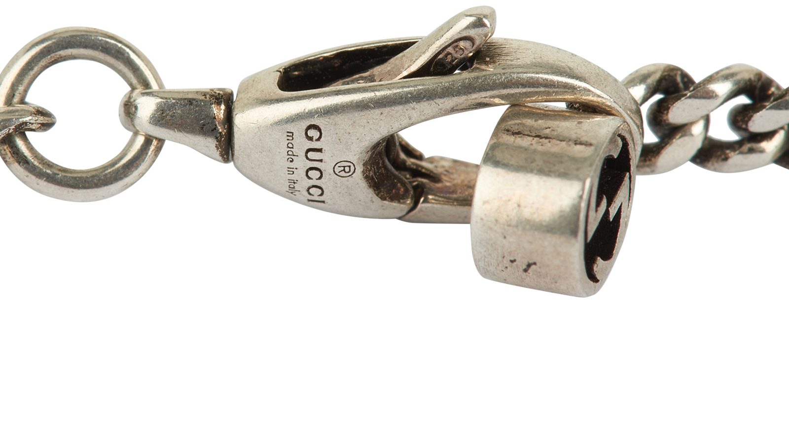 Gucci Interlocking G Necklace, &pound;210, Jewellery, Silver, Silver, Other view