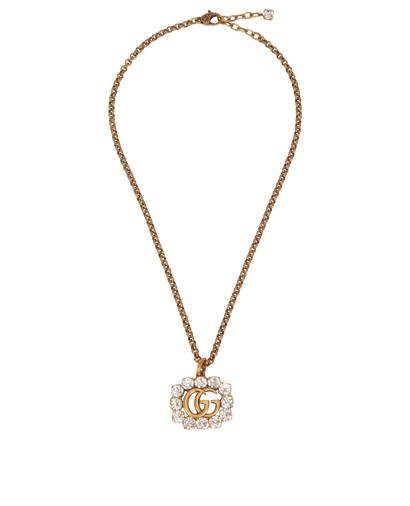 Gucci Crystal GG Necklace, front view