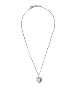 Gucci Blind For Love Heart Necklace, Sterling Silver 925, DB/B, 2*