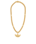 Gucci x Adidas Gourmette Trefoil Pendant Necklace, back view