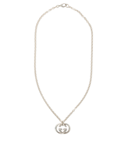 Gucci Interlocking G Necklace, Sterling Silver, C/B, 2*