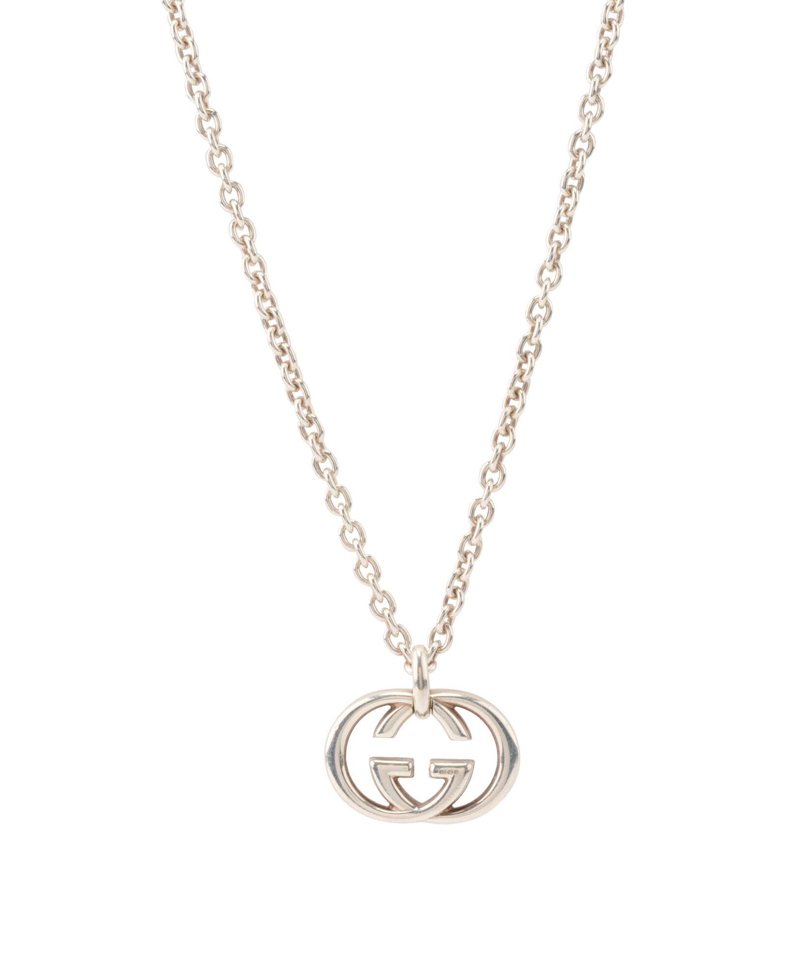Gucci Interlocking G Necklace, &pound;250, Jewellery, Silver, Sterling Silver, Other view