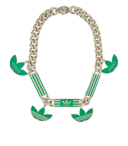 Gucci x Adidas Gourmette Necklace, front view