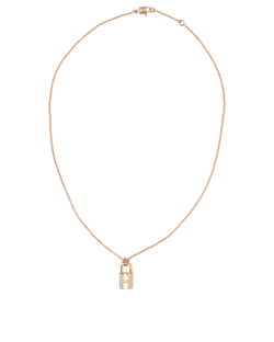 Hermès Kelly Cadena Necklace, Rose Gold/Diamonds, B/C, 4*