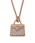 Hermès Kelly Amulette Pendant Necklace, &pound;3,400, Jewellery, Rose Gold, Rose Gold, Other view