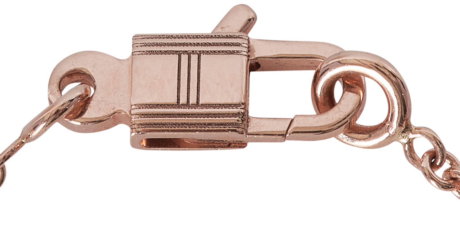 Hermès Kelly Amulette Pendant Necklace, &pound;3,400, Jewellery, Rose Gold, Rose Gold, Other view