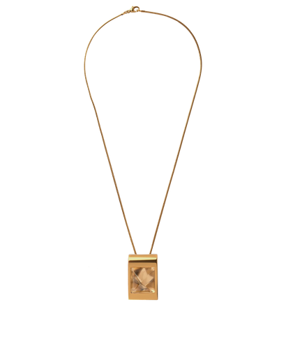 Hermes Circe Saint Louis Crystal Pendant, £250, Jewellery, Gold, Brass, Front view