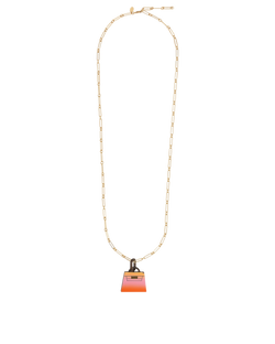 Hermès Fusion Kelly Pendant, Permabrass/Horn, Gold/Orange, DB/B, 2*