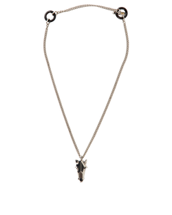 Hermes Destrier Minerale Necklace, Brass, Silver, 3*