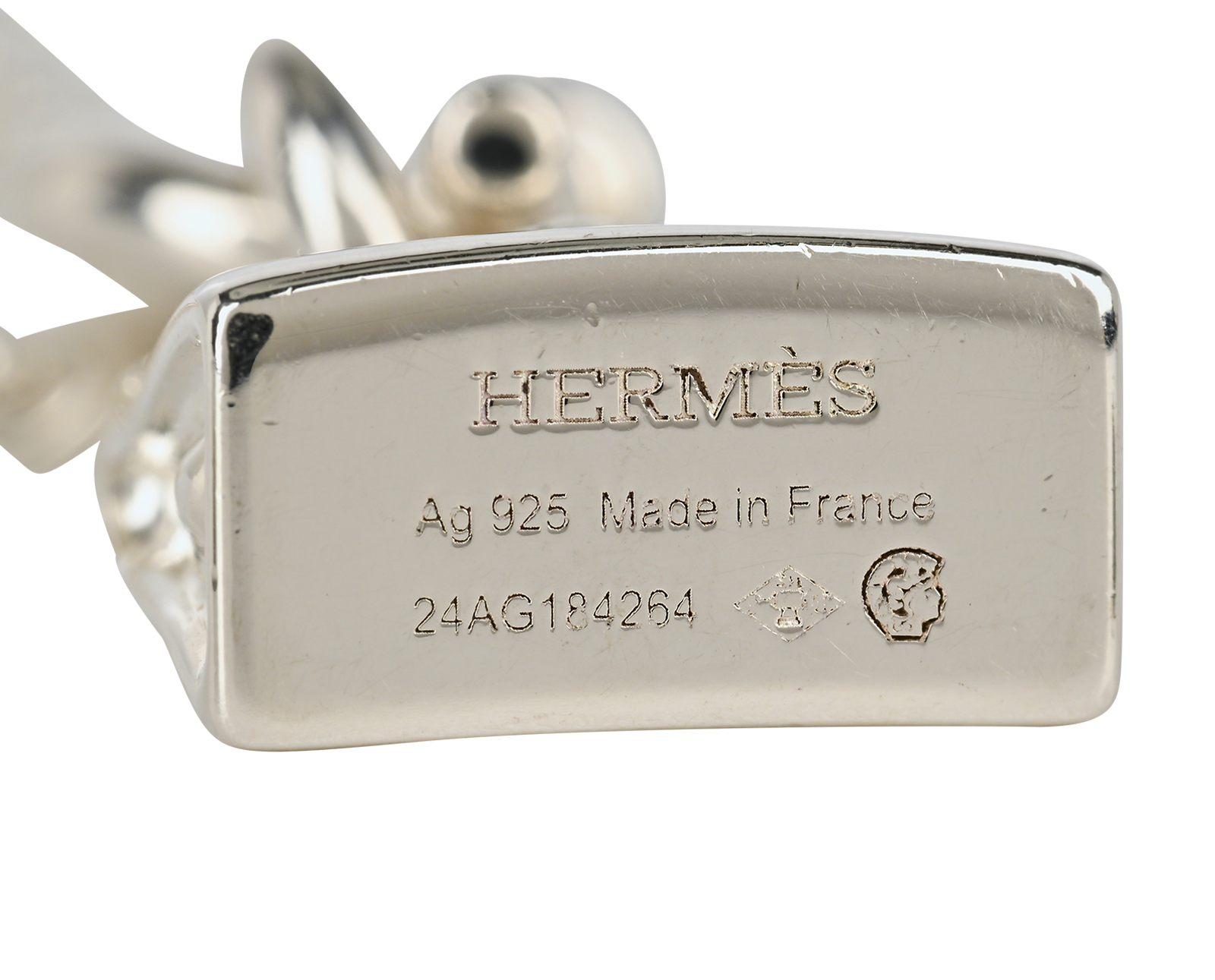 Hermes Amulettes Birkin Pendant, &pound;350, Jewellery, Silver, Sterling Silver, Other view