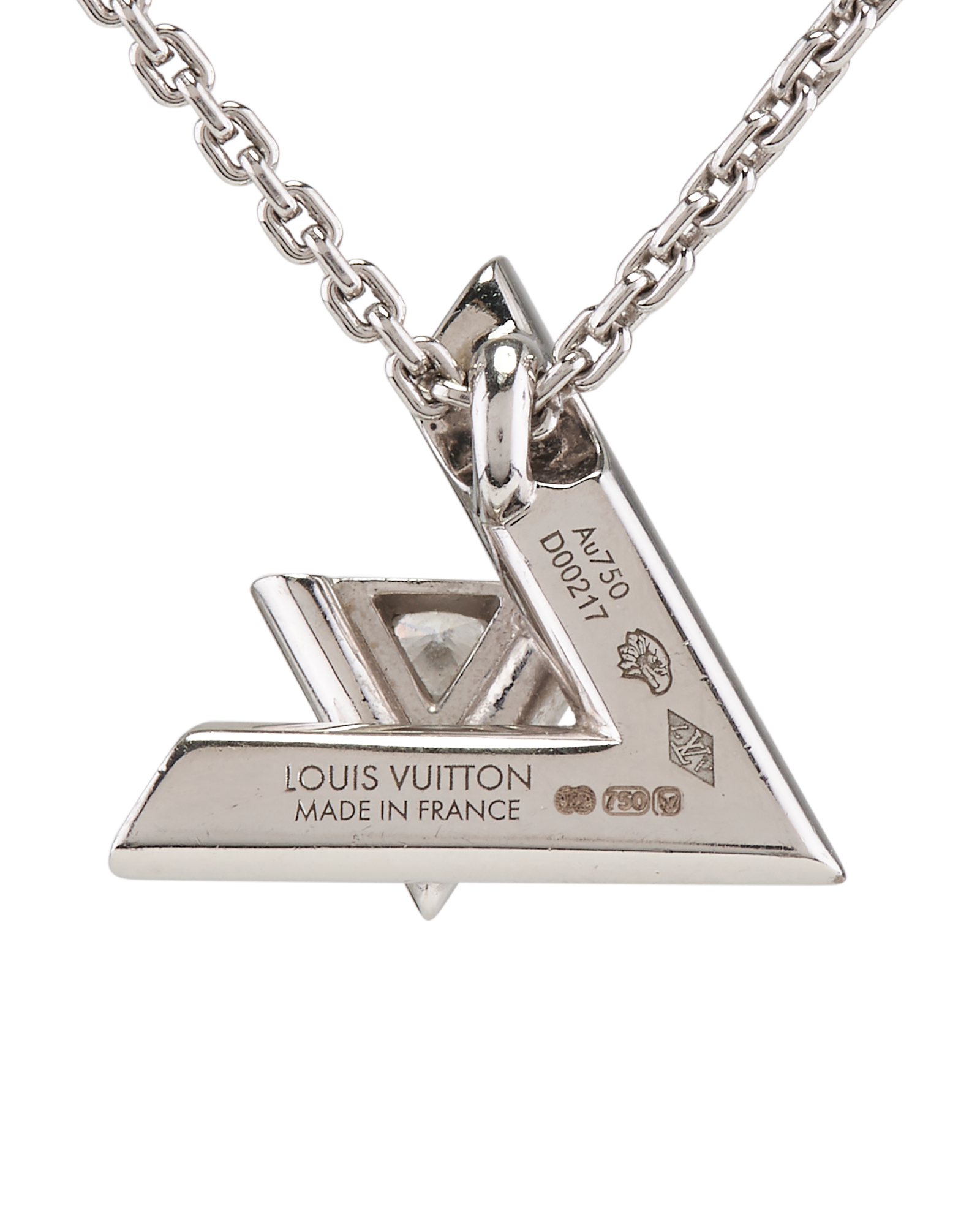 Louis Vuitton Volt One Small Pendant, &pound;1,600, Jewellery, Silver, White Gold, Other view